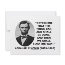Determine The Thing Can And Shall Be Done Personalized Invitation