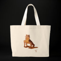 "Determined Lizard" Tote Bag bags