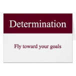 Determinedly fly towards your goals