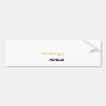 Detour Albany Beach Michigan Classic Bumper Stickers