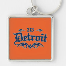 Detroit 313 keychains