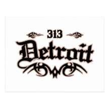 Detroit 313 post cards