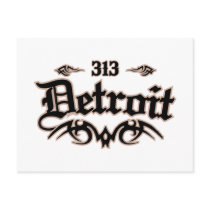 Detroit 313 post cards