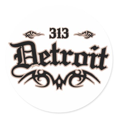 Detroit 313 stickers