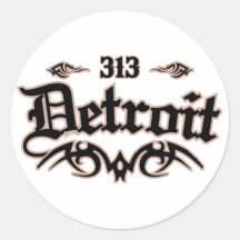 Detroit 313 stickers