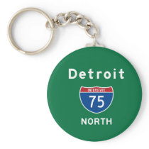 Detroit 75 keychain