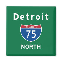 Detroit 75 magnet