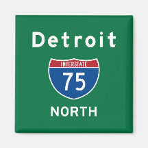 Detroit 75 magnet