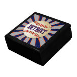 Detroit Baseball Keepsake Jewelry Gift Box