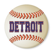 DETROIT BASEBALL REFRIGERATOR MAGNETS