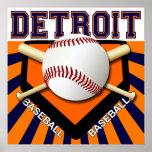 DETROIT BASEBALL POSTER
