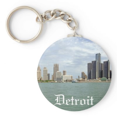 Detroit City Michigan Key Chains