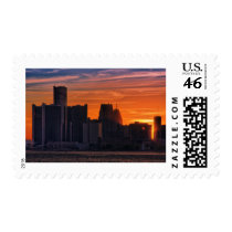 Detroit Cityscape 0516 postage