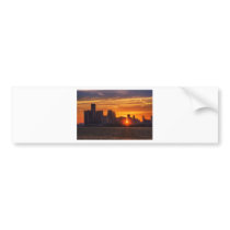 Detroit Cityscape 0527 bumper stickers