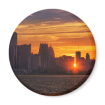 Detroit Cityscape 0527 magnets