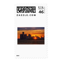 Detroit Cityscape 0527 Postage