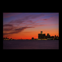 Detroit Cityscape #0652 posters