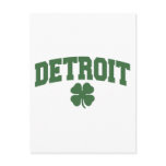 Detroit (Irish Shamrock) Postcard