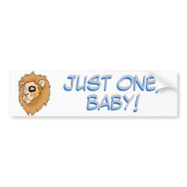Detroit   - Just One, Baby! bumper stickers