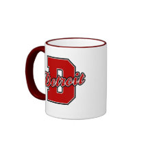 Detroit Letter Coffee Mugs