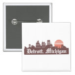 Detroit Linesky Pinback Button