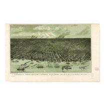 Detroit Michigan 1889 Antique Panoramic Map posters by terraprints_classic Detroit Michigan 1889 Antique Panoramic Map posters