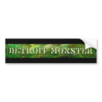 DETROIT MONSTER bumper sticker bumper stickers