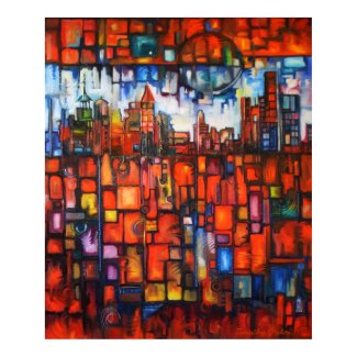 Detroit on My Mind IV Canvas Print print