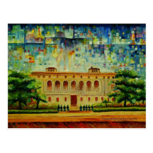 Detroit Public Library Rendition - Postcard