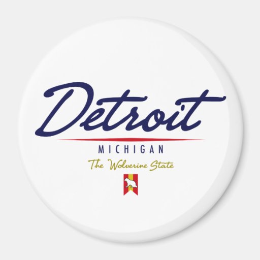 Detroit Script Magnets