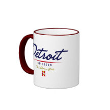 Detroit Script Mugs