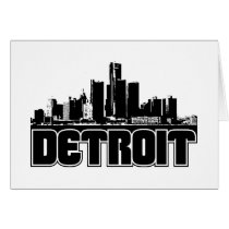 Detroit Skyline Card