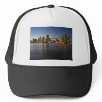 Detroit Skyline Trucker Hats