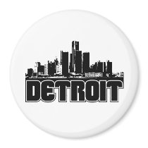 Detroit Skyline Magnet