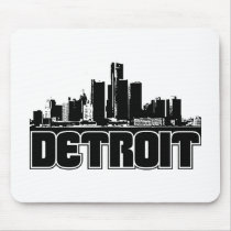 Detroit Skyline Mousepads