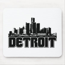 Detroit Skyline Mousepads