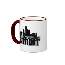 Detroit Skyline Mugs