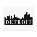 Detroit Skyline postcards
