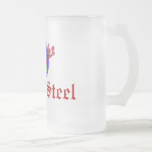 Detroit Steel frosted mug
