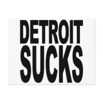 Detroit Sucks postcards