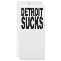 Detroit Sucks rack cards by MyShirtSucks Detroit Sucks rack cards