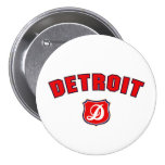 Detroit Throwback Pinback Buttons