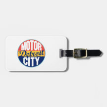 Detroit Vintage Label Bag Tag