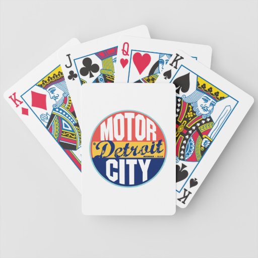 Detroit Vintage Label Bicycle Poker Deck