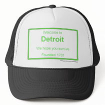 Detroit welcome hats