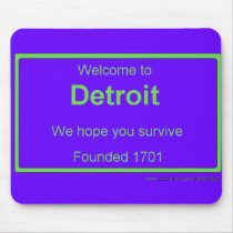 Detroit welcome mousepads
