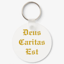 Deus Caritas Est keychains