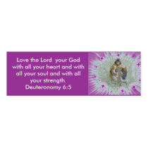 Deut. 6:5 Witness Card business cards by deesbasenjis Deut. 6:5 Witness Card business cards