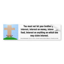 Deuteronomy 23:19 Scriptures New World Translation Bumper Stickers