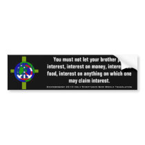 Deuteronomy 23:19 Scriptures New World Translation Bumper Stickers